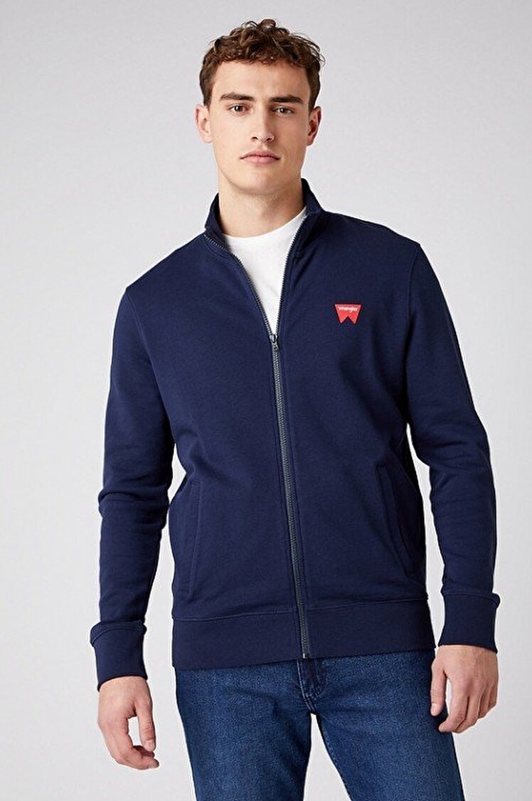 Кофта Wrangler Funnel Neck Zip Regular Fit (W6G5HA114) Темно-синій