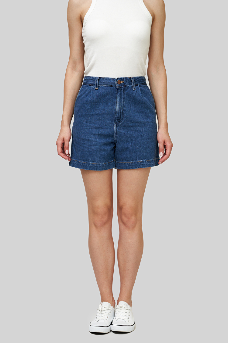 Шорты джинсовые Wrangler MOM CHINO SHORT Relaxed Fit (W23EZB26K) Синий