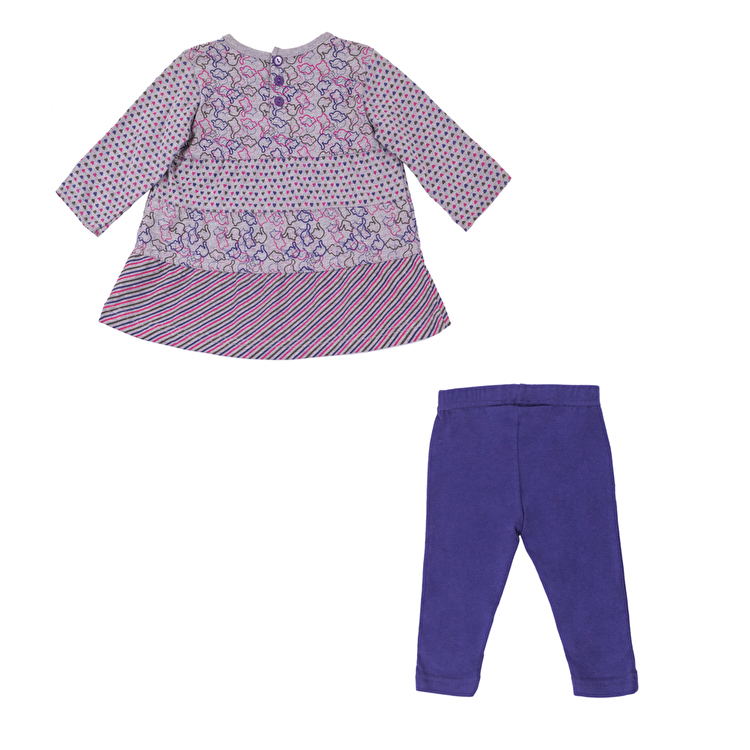 Комплект: Сукня та легінси Losan Mc baby girls (028-8008AD/582) Бузковий