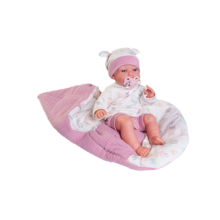 Пупс Recien Nacida Baby Toneta palabritas saco-mochila 34 см ANTONIO JUAN (70251)