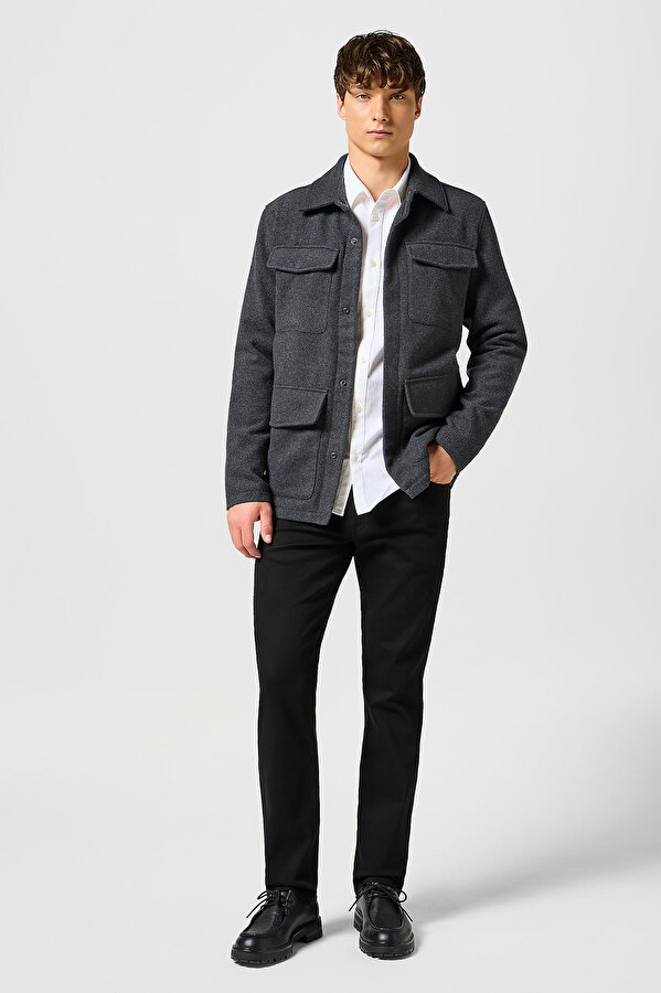 Джинси Wrangler Greensboro Regular Fit (112357393) Чорний