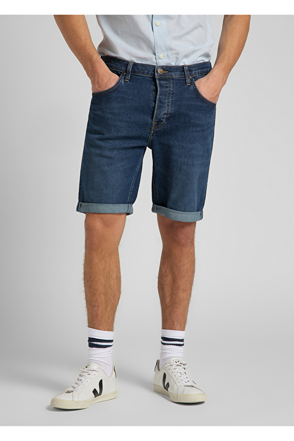 Шорты джинсовые Lee 5 Pocket Short Regular Fit (L73EMGQA) Синий