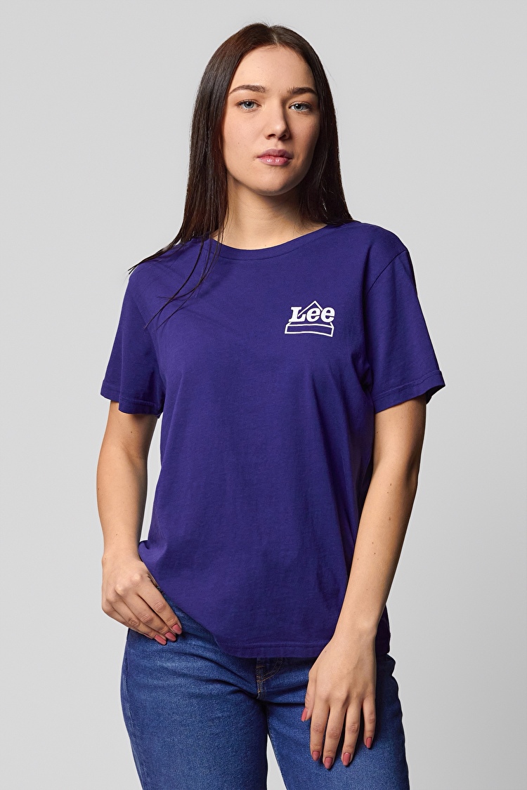 Футболка LEE Mini Logo Tee Relaxed Fit (L44KEPLH) Голубой