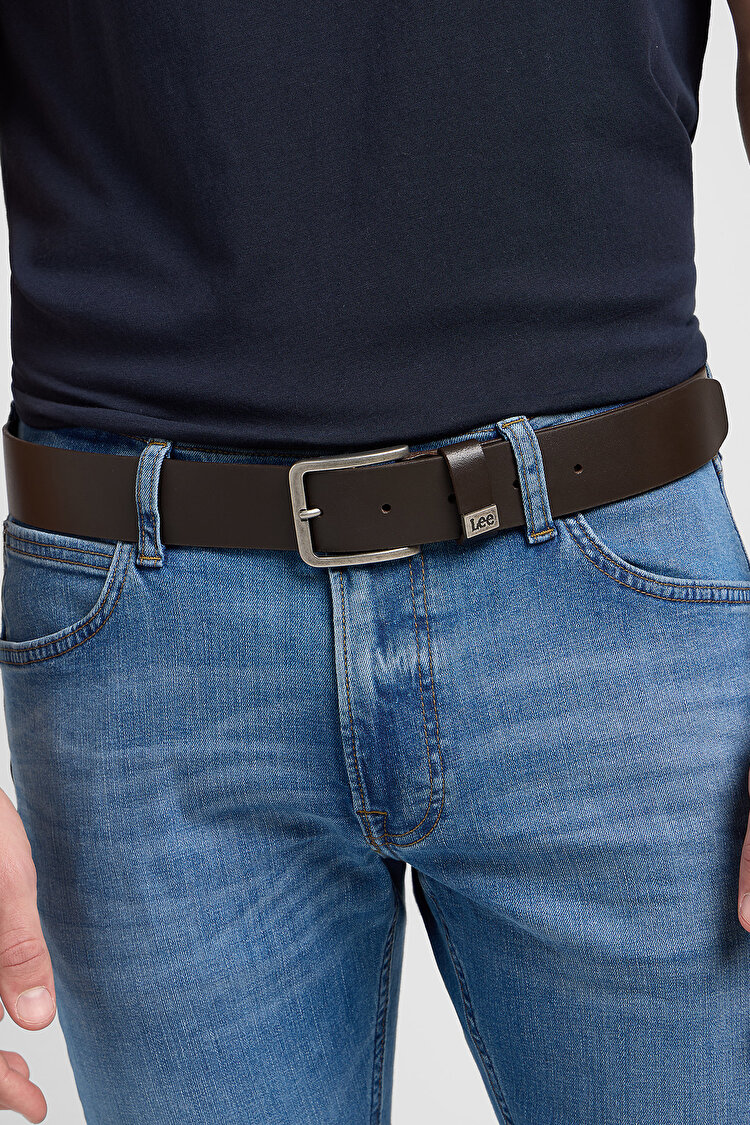 Ремень LEE Small Logo Belt (112124607-LA035324) Темно-коричневый