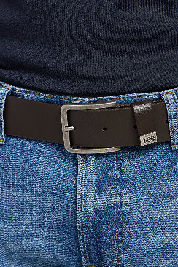 Ремень LEE Small Logo Belt (112124607-LA035324) Темно-коричневый