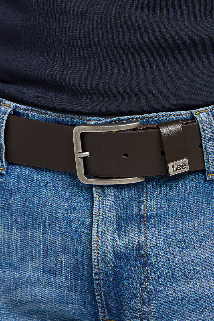 Ремень LEE Small Logo Belt (112124607-LA035324) Темно-коричневый