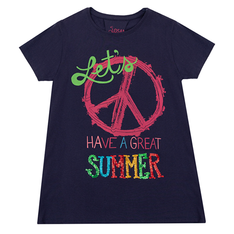 Футболка Losan Junior girls (314-1209AB/542) Фіолетовий