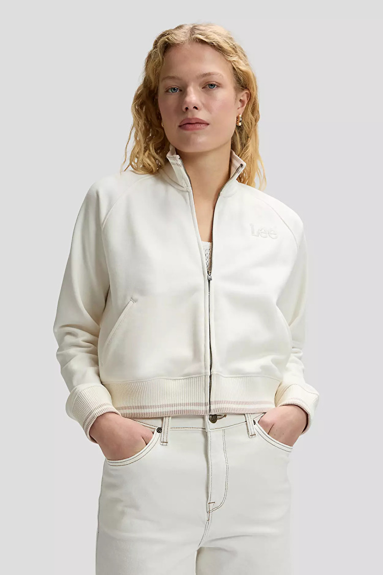 Світшот на блискавці LEE ZIP UP Relaxed Fit (112376983) Білий