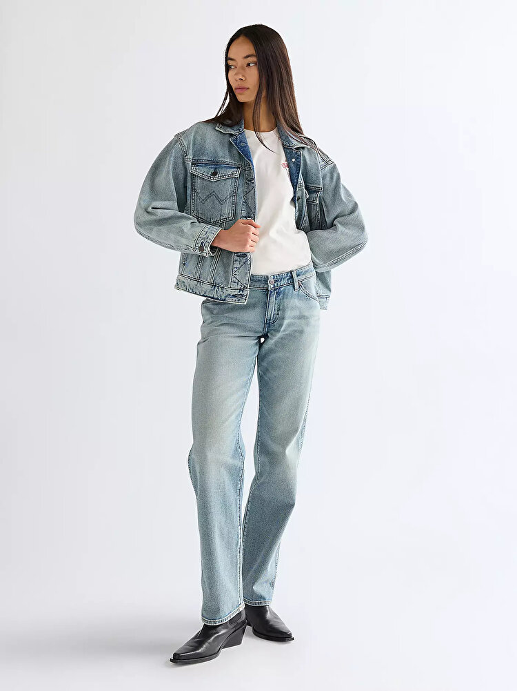 Куртка Wrangler COWGIRL JACKET Relaxed Fit (112378131) Голубой