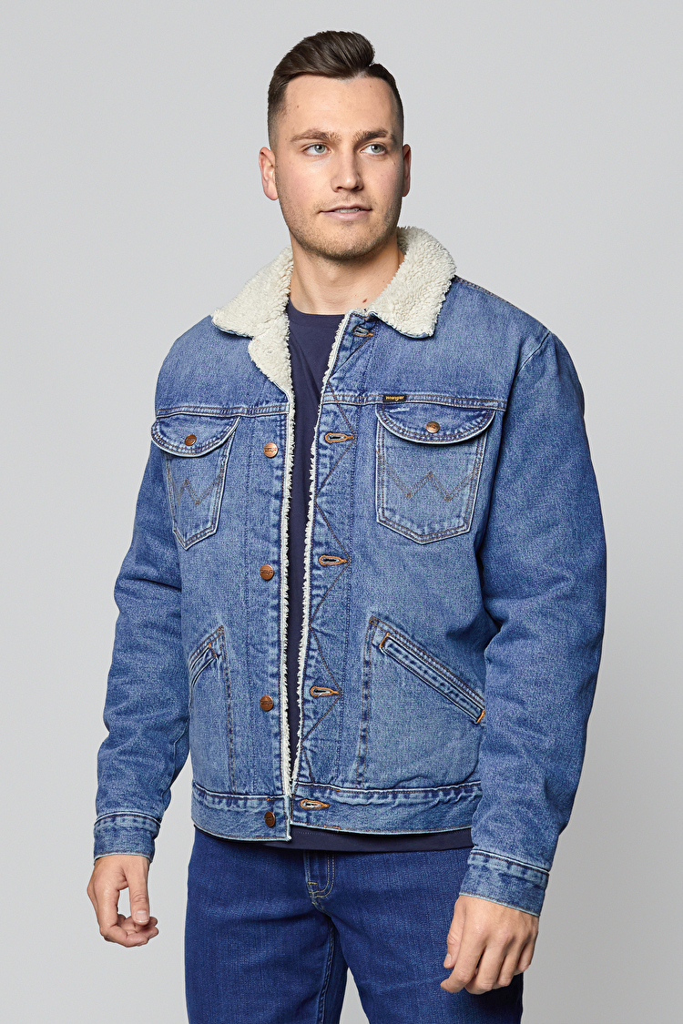 Шерпа Wrangler 124MJ Sherpa Regular Fit (W4MSUG10K) Голубой