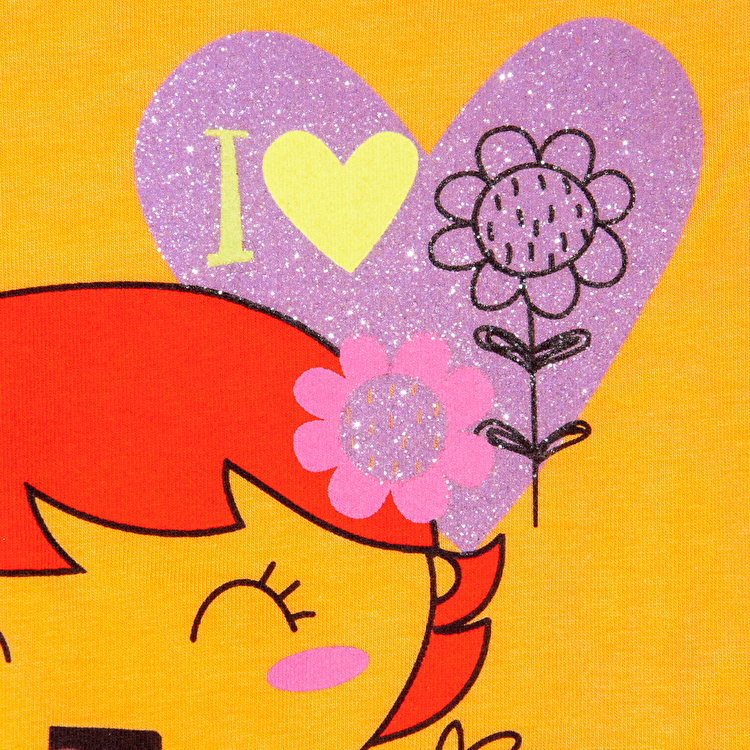 Футболка Losan Mc baby girls (016101304/18) Помаранчевий