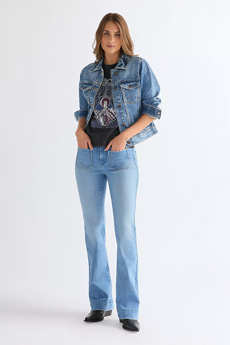 Куртка Wrangler WESTERN JACKET Regular Fit (112378319) Блакитний