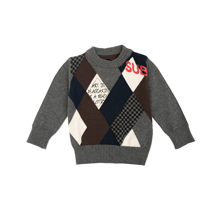 Джемпер Losan Mc baby boys (027-5010AC/540) Темно-попелястий