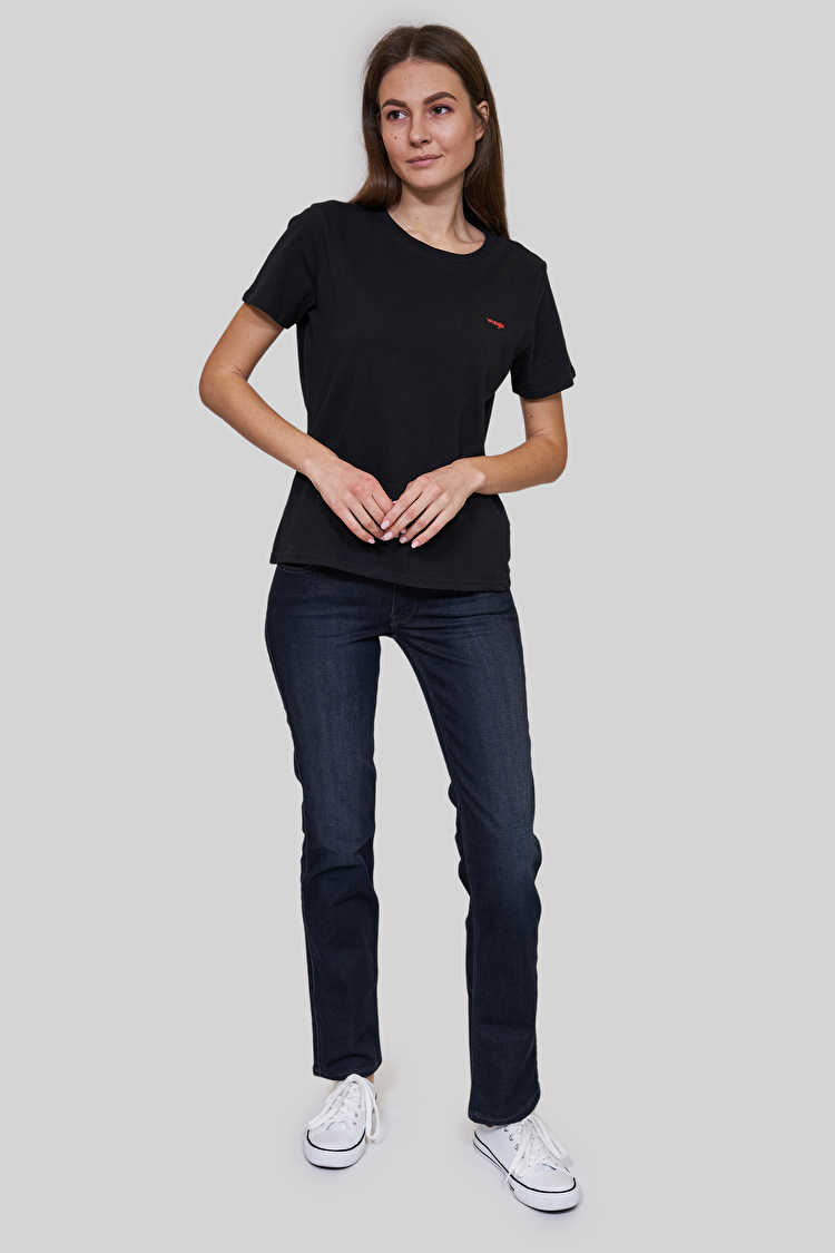 Футболка Wrangler Sign Off Tee Slim Fit (W7Q0EV100) Черный