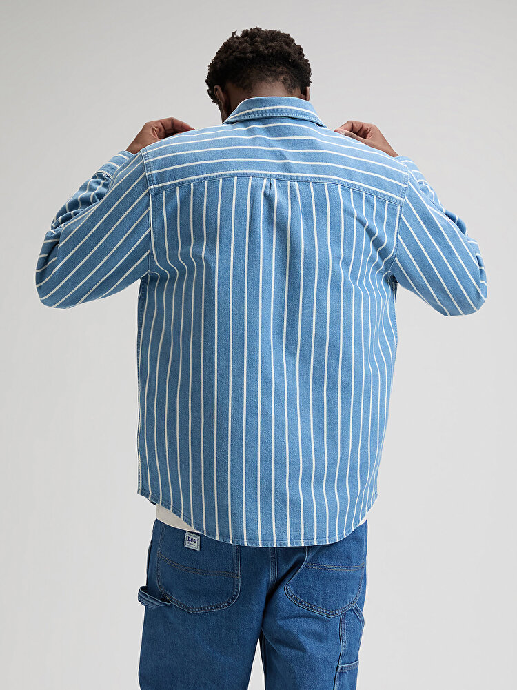 Сорочка LEE WORKWEAR BUTTON DOWN Relaxed Fit (112376596) Блакитний