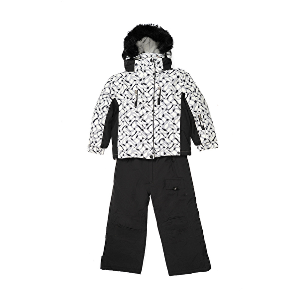 Костюм: Куртка и брюки на подтяжках NICKEL (3792005) Черный с белым