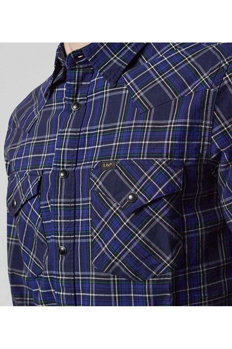 Сорочка LEE Western Shirt Slim Fit (L643ZASJ) Темно-синій
