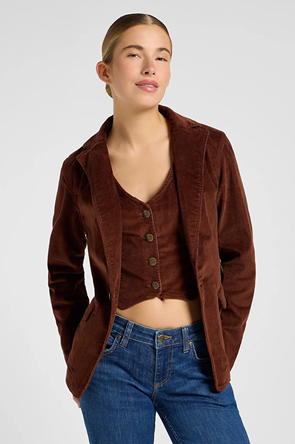 Пиджак LEE STRUCTURED BLAZER Relaxed Fit (112370867) Коричневый