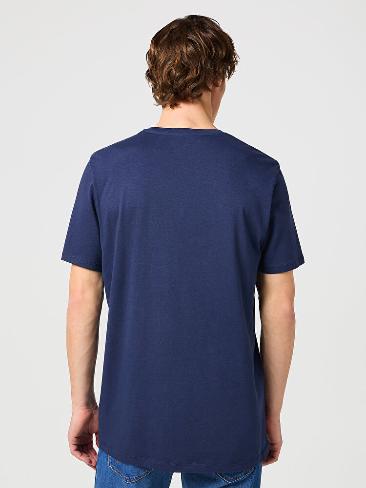 Набір футболок твін-пак Wrangler 2PACK SIGN OFF TEE Regular Fit (112321593-W7BZFQXW4) Синій, білий