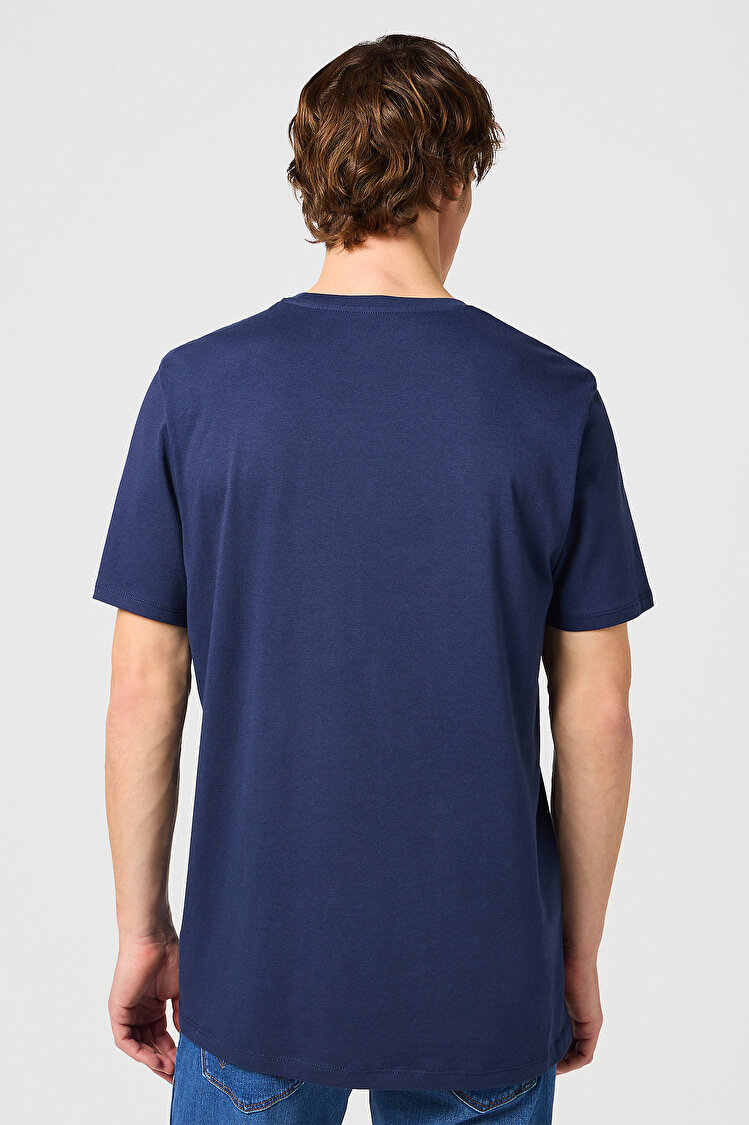 Набір футболок твін-пак Wrangler 2PACK SIGN OFF TEE Regular Fit (112321593-W7BZFQXW4) Синій, білий