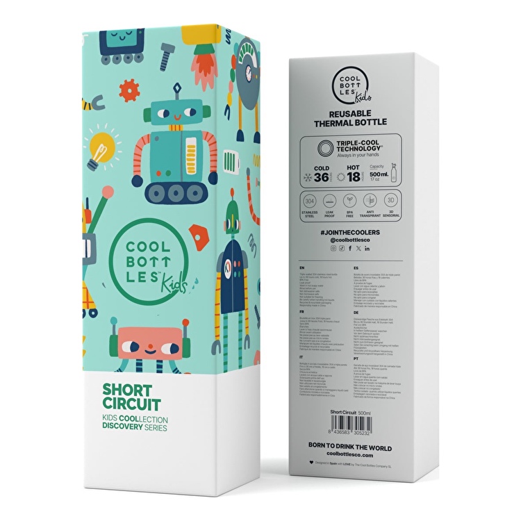 Термобутылка детская COOL BOTTLES Short circuit 500 мл. (0405V)