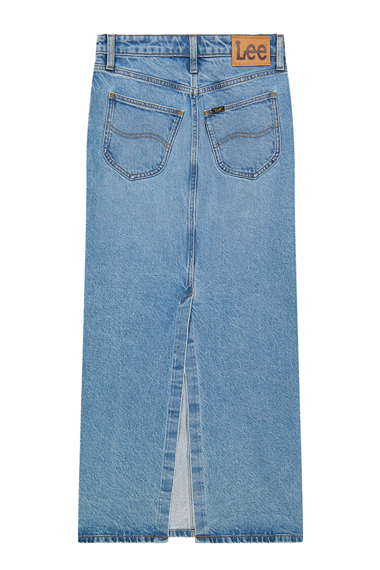 Спідниця LEE Back Slit Maxi skirt Regular Fit (112376721) Блакитний