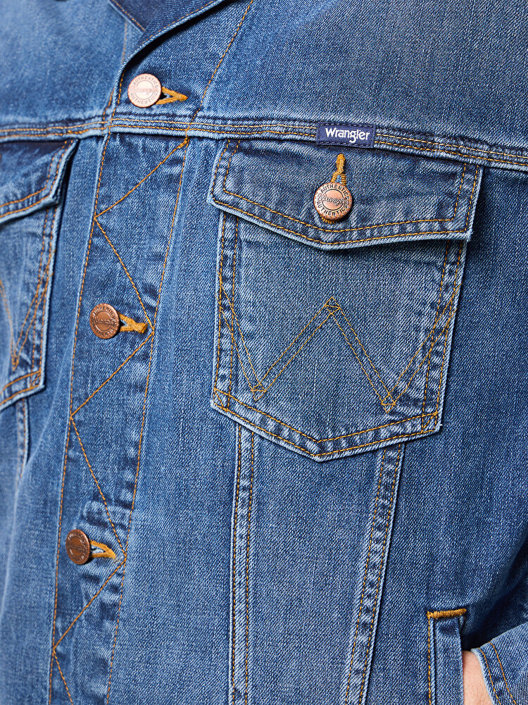 Куртка джинсова Wrangler Classic Jacket Regular Fit (112128892-W4481514V) Синій