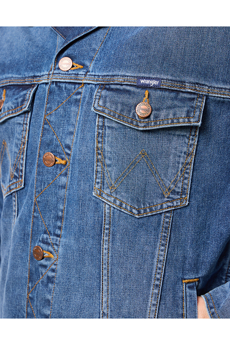 Куртка джинсовая Wrangler Classic Jacket Regular Fit (112128892-W4481514V) Синий