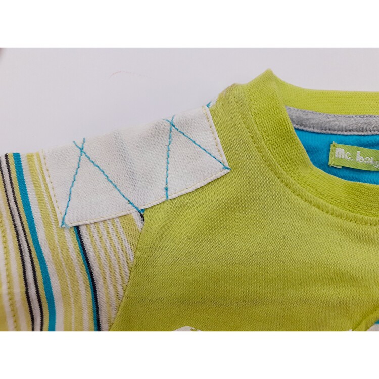 Костюм : Футболка и джинсовые шорты Losan Mc baby boys (017802303/20) Ярко-зеленый