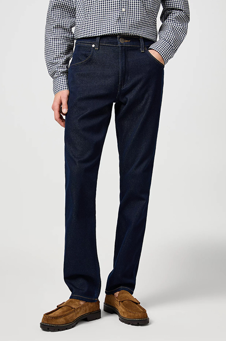 Джинси Wrangler Greensboro Regular Fit (112362557) Темно-синій