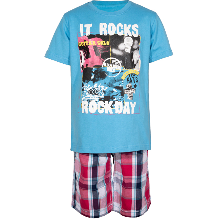 Комплект: Футболка та шорти Losan Kids boys (315-8035AC/187) Темно-бірюзовий