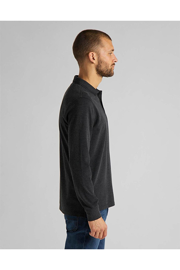 Поло LEE LS Pique Polo Regular Fit (L61VRL06) Темно-серый