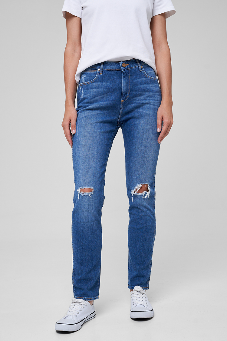 Джинси Wrangler Boyfriend Boyfriend (W27MGR12P) Блакитний