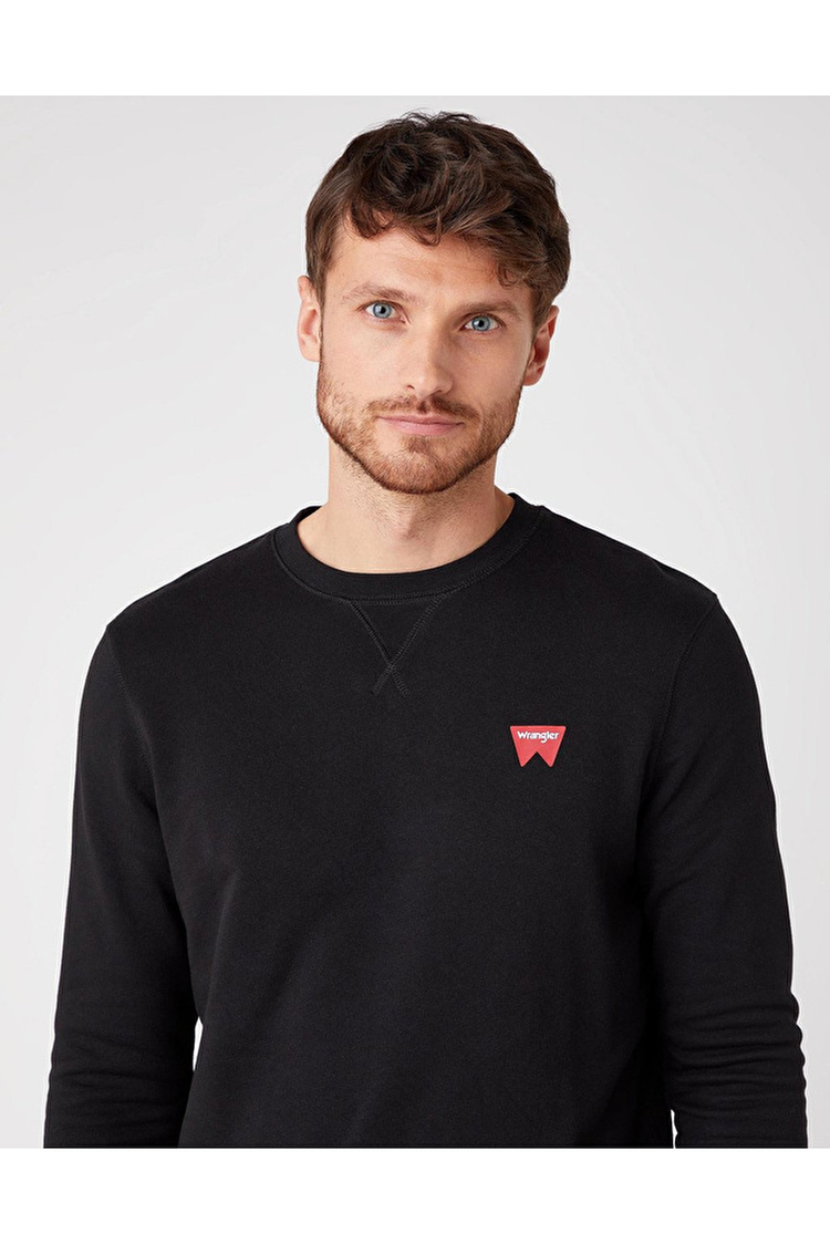 Свитшот Wrangler Sign Off Sweatshirt Regular Fit (W6589HA01) Черный