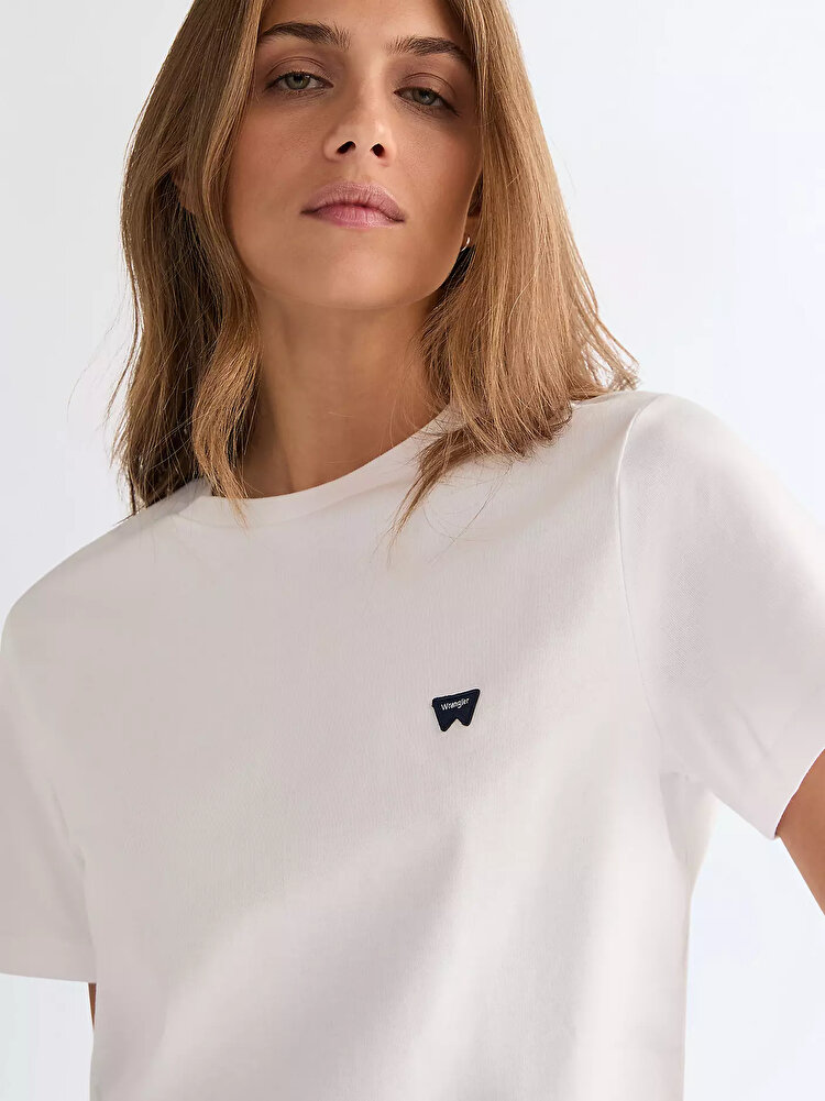 Футболка Wrangler Sign Off Tee Slim Fit (112373024) Белый