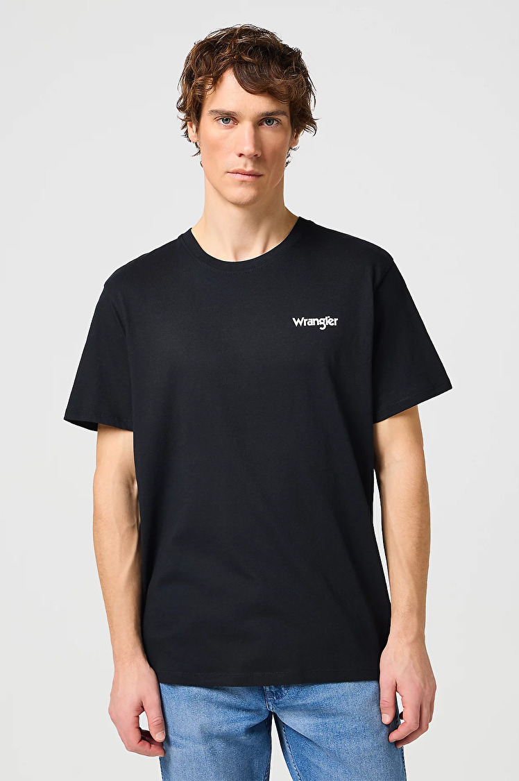 Набір футболок твін-пак Wrangler 2PACK SIGN OFF TEE Regular Fit (112334265) Синій, чорний