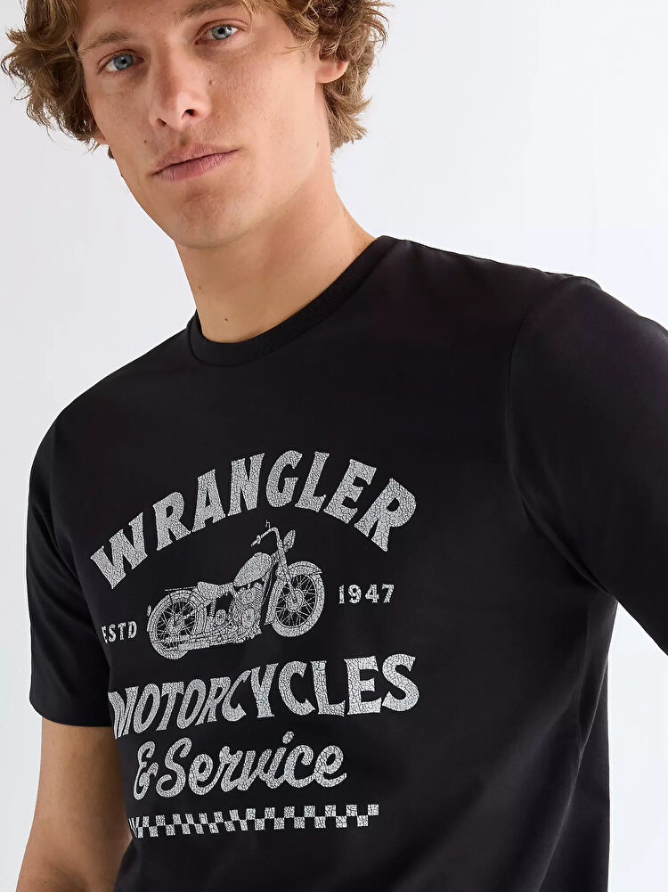 Футболка Wrangler Americana Tee Regular Fit (112377950) Чорний