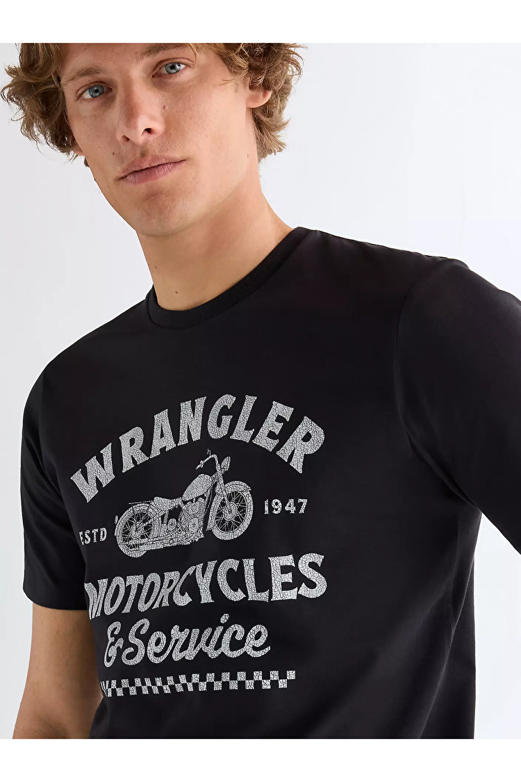 Футболка Wrangler Americana Tee Regular Fit (112377950) Черный
