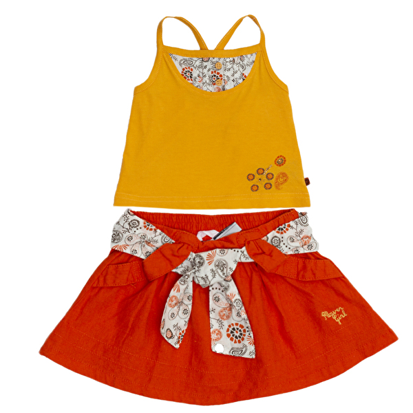 Костюм: Майка с юбкой Losan Mc baby girls (018803804/18) Оранжевый