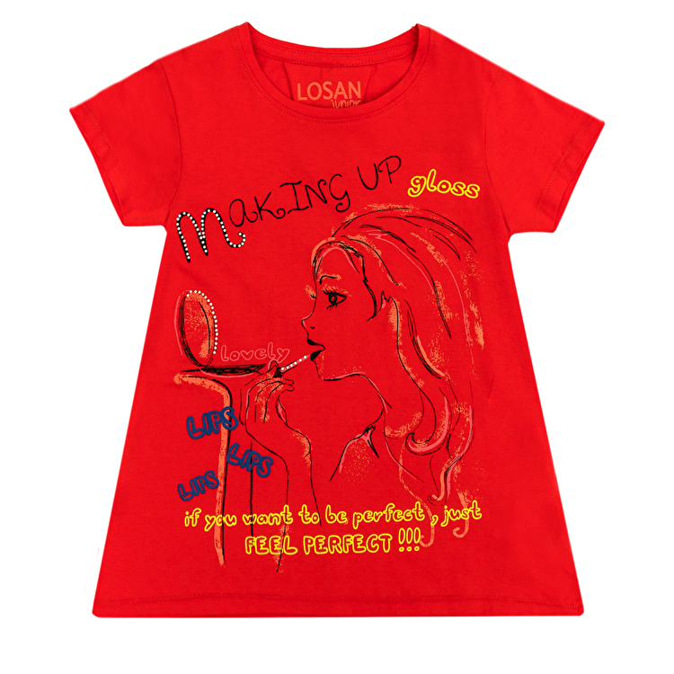 Футболка Losan Junior girls (314-1206AB/509) Кораловий