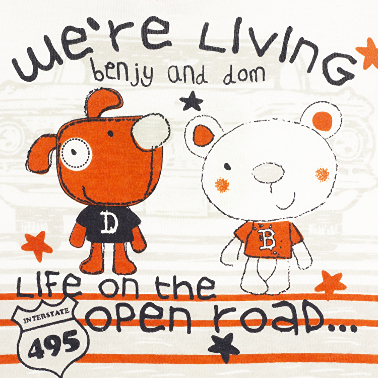 Комплект: Футболка та шорти Losan Mc baby boys (017800403/303) Помаранчевий