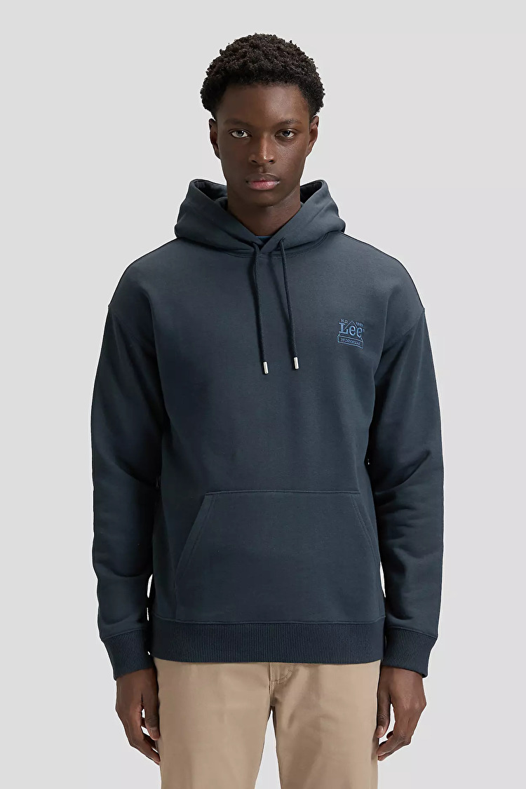 Худи LEE WORKWEAR ESS HOODIE Relaxed Fit (112378763) Темно-синий