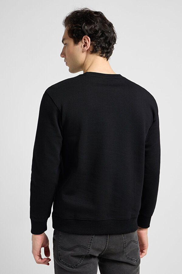 Свитшот LEE PATCH CREW SWS Regular Fit (112121791-L81ITJ01) Черный