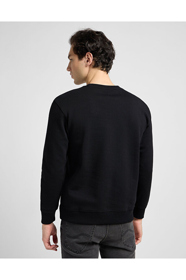 Свитшот LEE PATCH CREW SWS Regular Fit (112121791-L81ITJ01) Черный