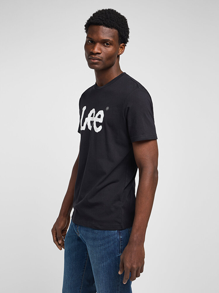 Футболка LEE WOBBLY LOGO TEE Regular Fit (112116120) Чорний