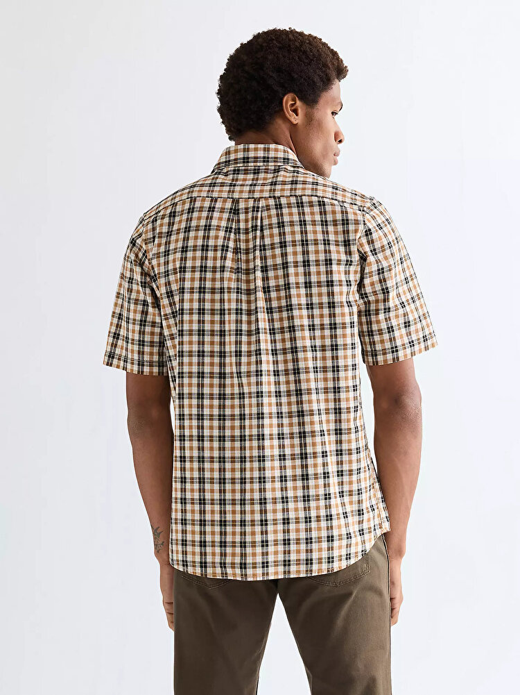 Сорочка Wrangler SS 1 PKT SHIRT Regular Fit (112378048) Коричневий