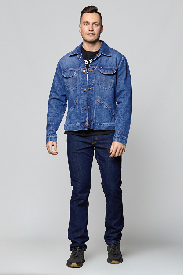 Куртка джинсова Wrangler 124WJ Icons Regular Fit (W4MJUG925) Блакитний