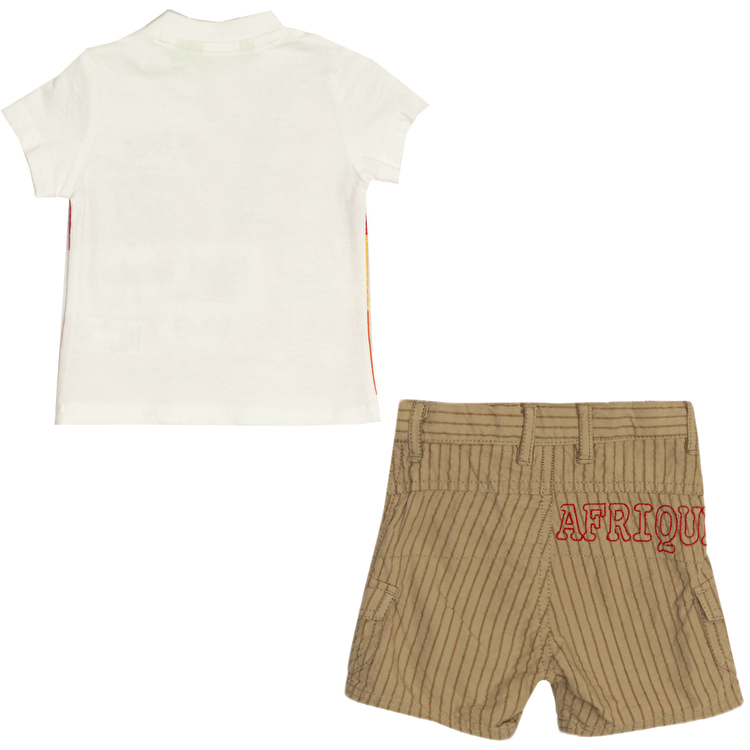 Костюм : Футболка и шорты Losan Mc baby boys (017803403/500) Сливочно-Белый