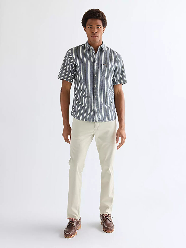 Сорочка Wrangler SS CHAMBRAY SHIRT Regular Fit (112378121) Сірий