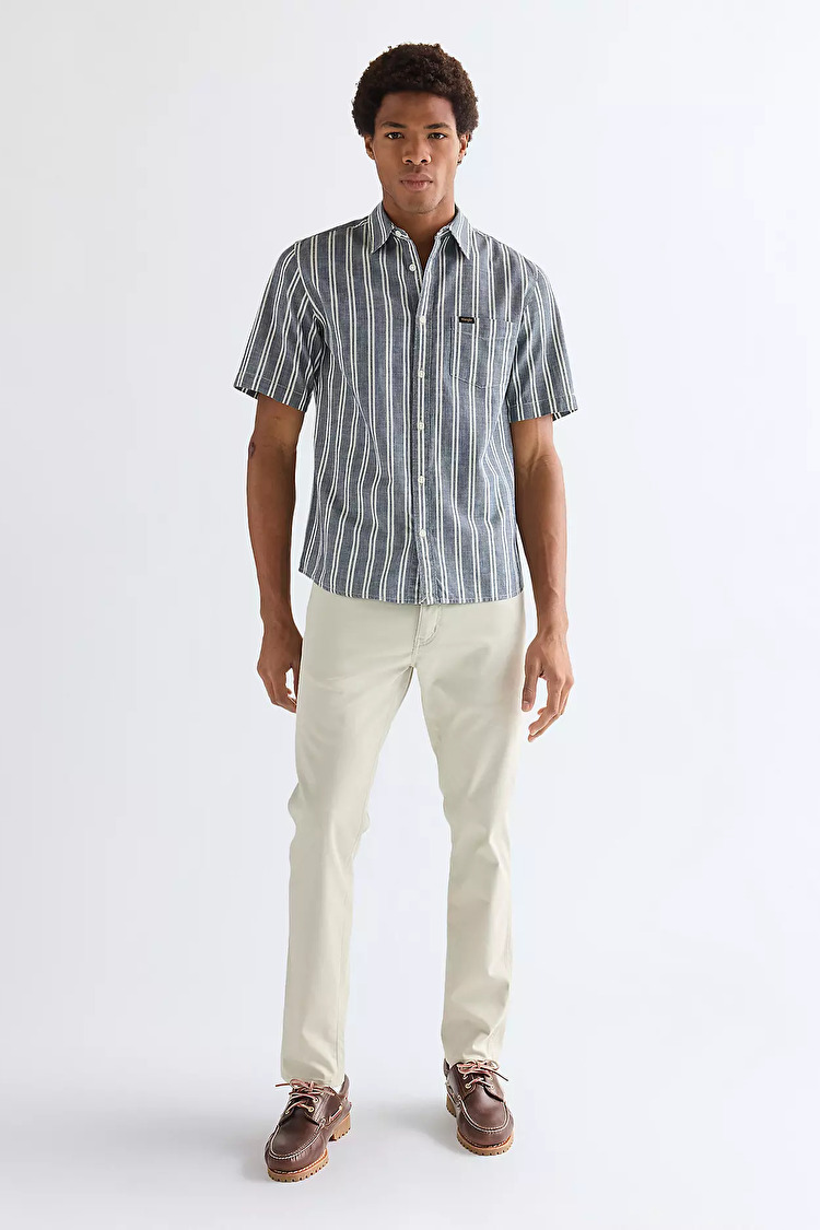 Рубашка Wrangler SS CHAMBRAY SHIRT Regular Fit (112378121) Серый